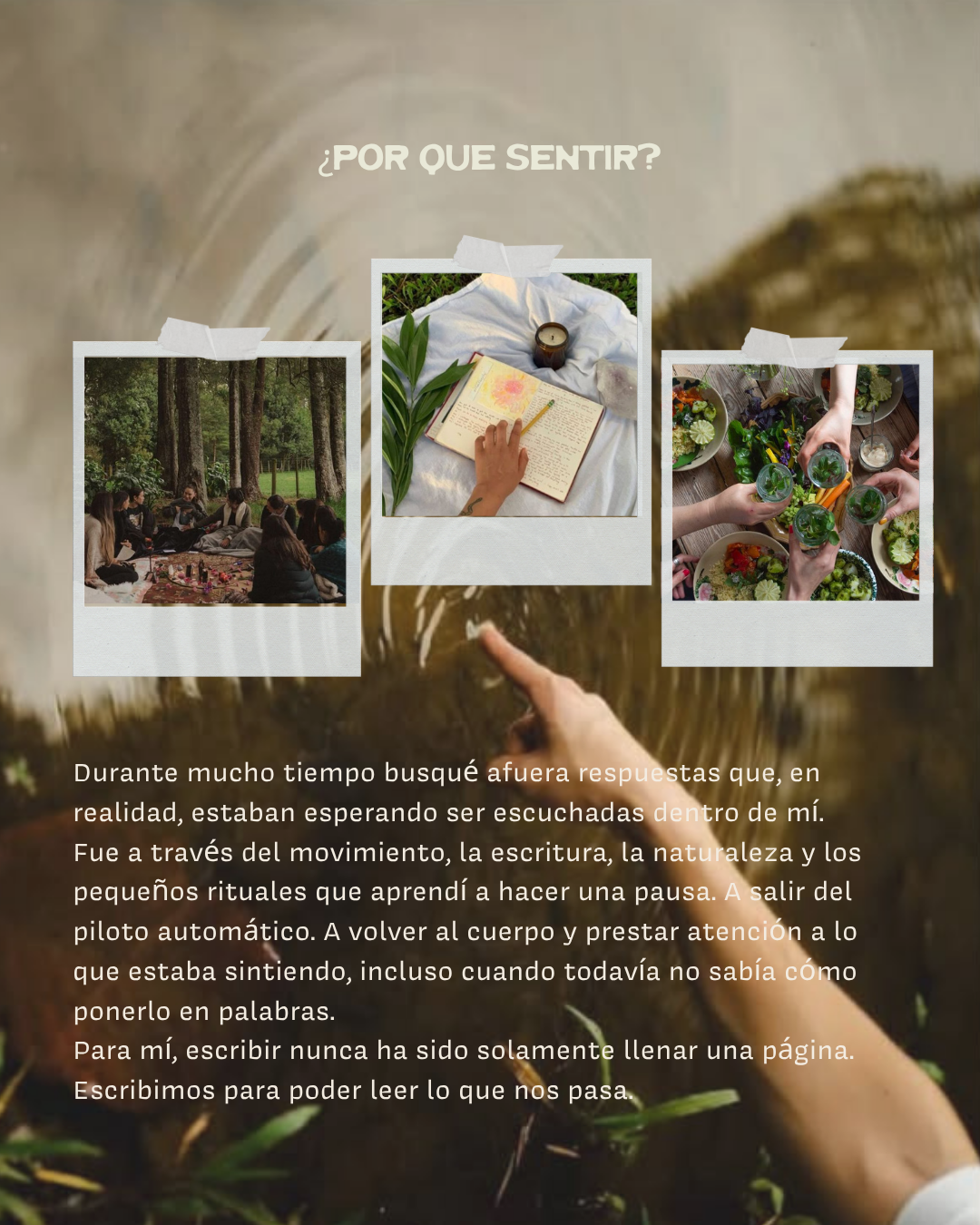 Un día para sentir primero: naturaleza, escritura y comunidad